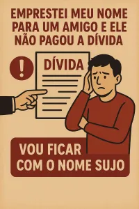 Imagem principal do artigo Emprestei Meu Nome para um Amigo e Ele Não Pagou a DÍVIDA: Vou Ficar com o Nome Sujo?